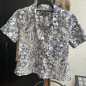 J Crew Camp Shirt Size 0—New